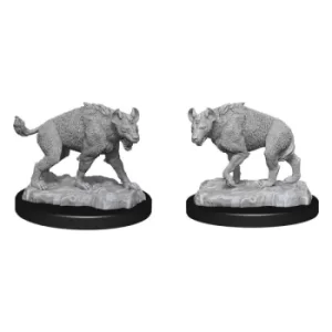 image of WizKids Deep Cuts Unpainted Miniature Hyenas Case (6)