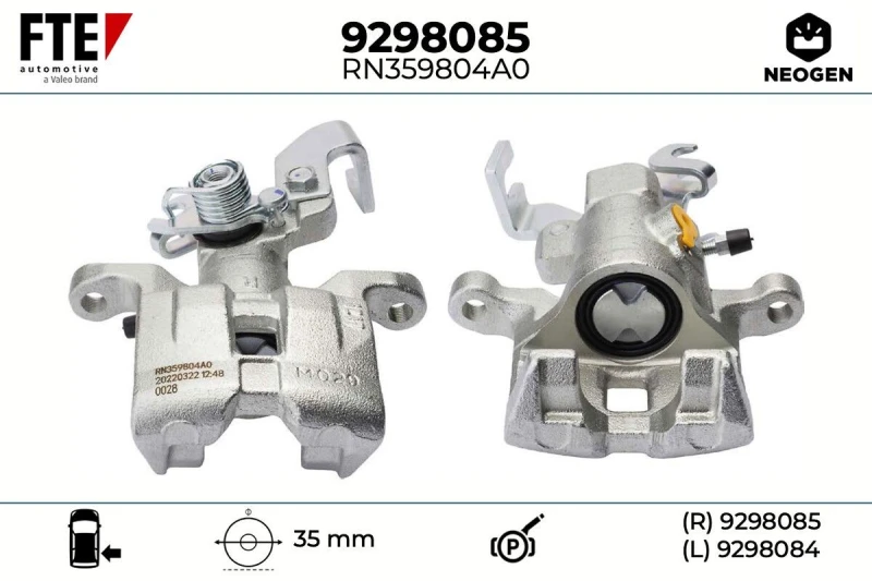 Image of Brake caliper FTE 9298085
