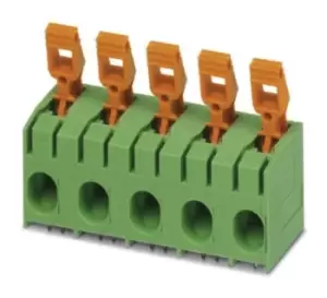 image of Phoenix Contact Plh 16/5-15 Terminal Block, Wire To Brd, 5Pos, 4Awg