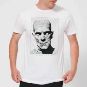 Image of Universal Monsters The Mummy Portrait Mens T-Shirt - White - 3XL