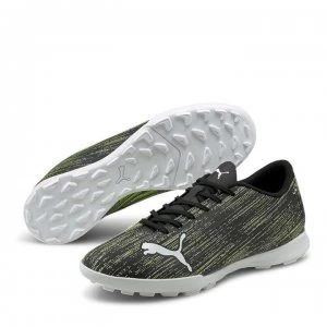 Image of PUMA Ultra 4.2 TT Mens Football Boots, Black/White/Yellow Alert Size 8 Shoes