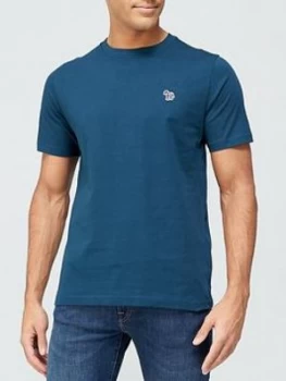 Image of Ps Paul Smith Zebra Logo T-Shirt - Blue
