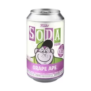 image of Hanna Barbara Grape Ape Vinyl Soda Figure in Collector Can