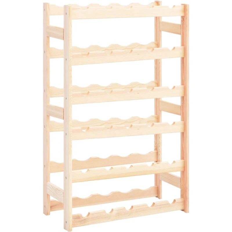 Image of VIDAXL Wine Rack for 30 Bottles Pinewood Vidaxl 8719883735405