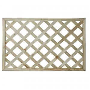 Image of Wickes Lattice Privacy Deck Panel - Light Green 1.13m x760 x 35mm