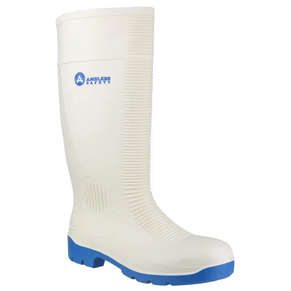 image of Amblers Safety FS98 Steel Toe Food Safety Wellington 21232-33992-12 Colour: White