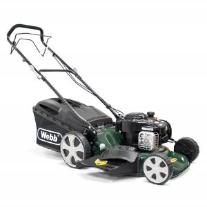 Image of Webb R18HW 46cm Self-Propelled High-Wheel Petrol Rotary Mower