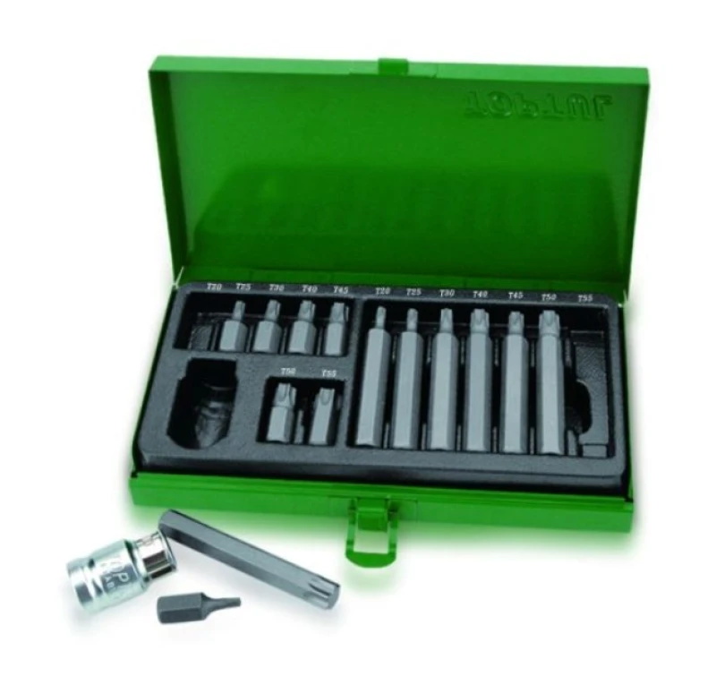 Image of TOPTUL GAAD1506 Screwdriver Bit Set Number of tools: 15, Sheet Steel Cassette Screwdriver Bit Set (6625)