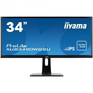 image of iiyama ProLite 34" XUB3490WQSU Quad HD IPS LED Monitor