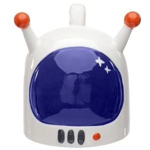 Image of Space Cadet Astronaut Spaceman Helmet Upside Down Ceramic Mug
