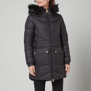 Image of Barbour International Womens Tampere Quilted Jacket - Black - UK 12