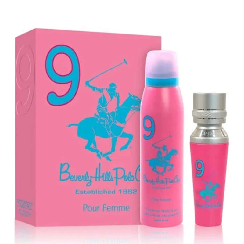 Image of Beverly Hills Polo Club 9 Eau de Parfum 100ml Gift Set