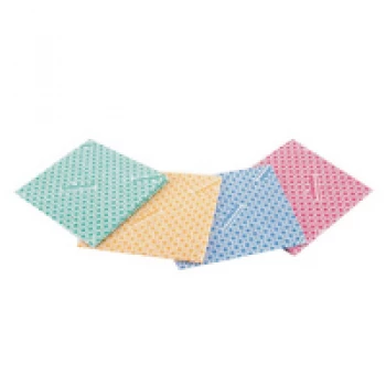 Image of Vileda Medium Weight Cloth Blue Pk 10