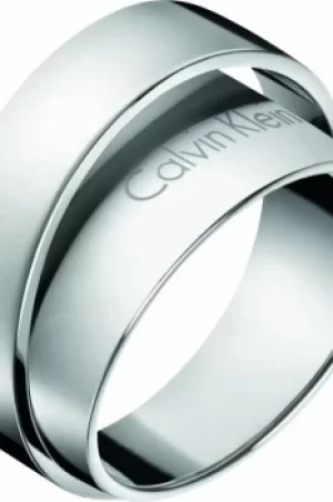 Image of Ladies Calvin Klein Stainless Steel Size N Unite Ring Size N.5 KJ5ZMR000107