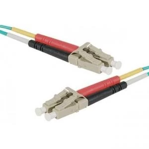 image of Fiber Duplex Patch Cord Om4 50 125 Aqua