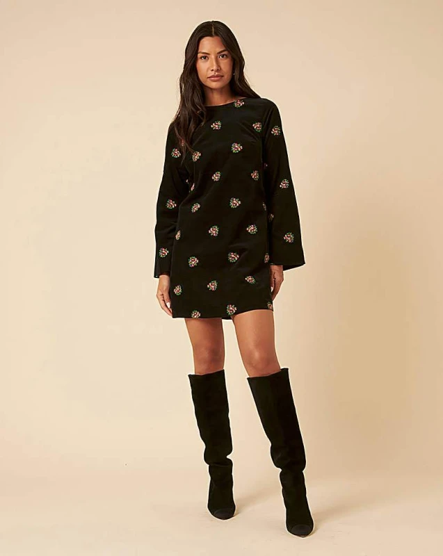 Image of Nobody's Child Nobody's Child Saravejo Mini Dress Black - Nobody's Child - Size: 8 Black Female 8 GQ57701