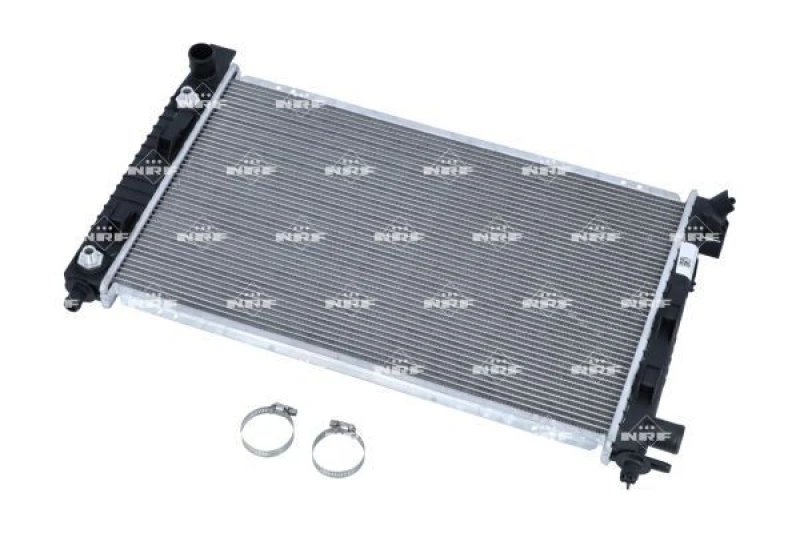 Image of NRF 50446 Engine radiator EASY FIT Brazed cooling fins, Aluminium, with mounting parts Aluminium Radiator,engine cooling (470)