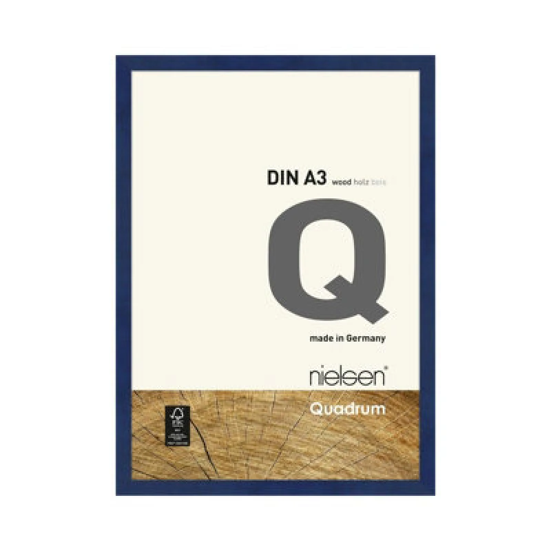 Image of Nielsen Quadrum A3 Blue Wooden Picture Frame