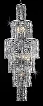 Image of New York 6 Light Polished Chrome Ceiling
