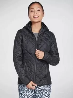 Image of Skechers Everyday Padded Jacket, Black, Size S, Women