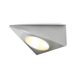 image of 4 Lite 4L1/1210/3 Silver Triangle Warm White LED Cabinet Light - 408467