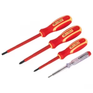 Image of Siegen S01155 Electricians Screwdriver Set 4pc VDE Approved