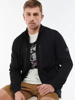 Image of Barbour International Engine Zip Thru Sweat - Black, Size 2XL, Men