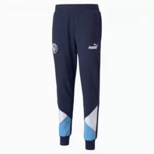 Image of PUMA Man City Ftblculture Mens Football Track Pants, Peacoat/White, size Small, Clothing