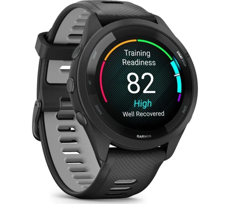 Image of Garmin Forerunner 265 Sports Watch - Powder Grey, 46 mm, Silver/Grey,Black 753759313715