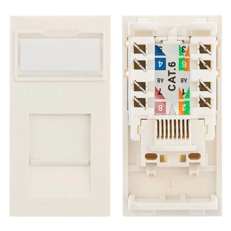 Image of Cablenet CNL 24PK 25x50mm C6 UTP MODULE Wh networking cable