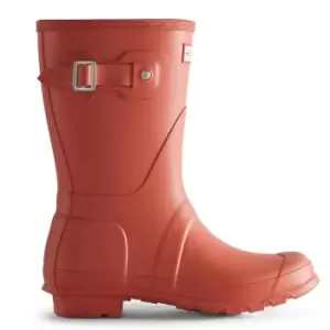 Image of Hunter Womens Original Short Wellington Boots Rorbu Rust UK 5