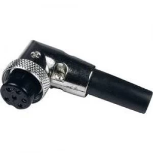 Image of Mini DIN connector Socket right angle Number of pins 8 Silver Cliff FC684228R