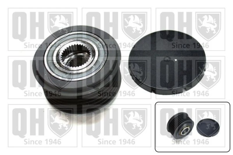 Image of QUINTON HAZELL Alternator clutch pulley QUINTON HAZELL QTR114