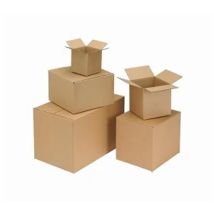Image of Packing Carton Double Wall Strong Flat Packed Pack of 15