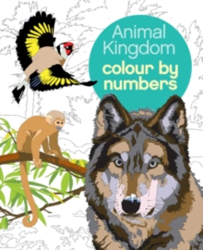 Image of Colour by Number Animal Kingdom Paperback