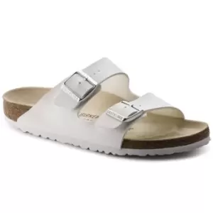 image of Birkenstock Unisex Arizona Birko-Flor Sandal White UK10.5 (EU45)