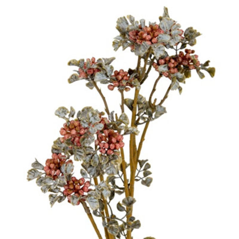 Image of Hill Interiors Berry Artificial Flower Spray Pink (One Size)