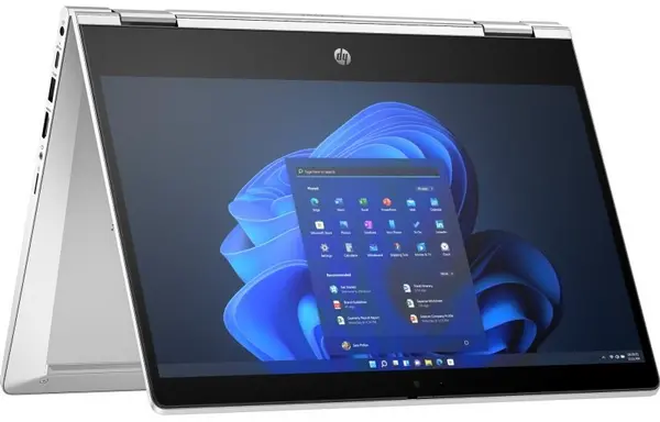 Image of HP Pro x360 435 G10 Laptop Wolf Pro Security Edition, AMD Ryzen 5 7530U, 8GB DDR4, 256GB PCIe NVMe, 13.3" Full HD IPS Touchscreen, AMD Radeon, Wi 9
