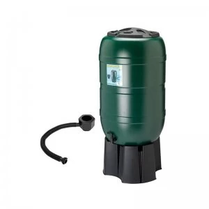 image of 210L Garden Water Butt Set with Tap, Stand and Filler Kit