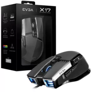 Image of EVGA X17 mouse Right-hand USB Type-A Optical 16000 DPI