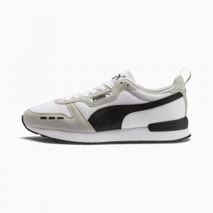 image of Womens PUMA R78 Runner Trainers, White/Grey Violet/Black Size 10 Shoes