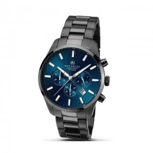 Image of Accurist Blue And Black 'London' Chronograph Watch - 7137