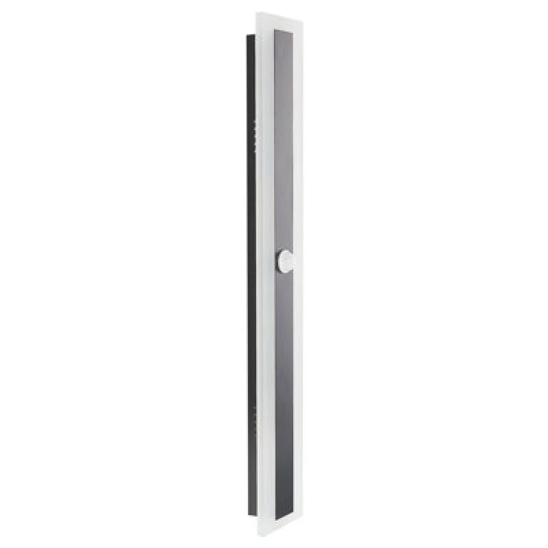 Image of BELIANI Beliani - Outdoor LED Wall Light Lamp 80cm Steel with Motion Sensor Black Savane 396453