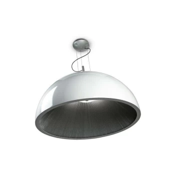 image of Leds-c4 Grok Lighting - Leds-C4 GROK - 3 Light Large Dome Ceiling Pendant Silver, White, E27