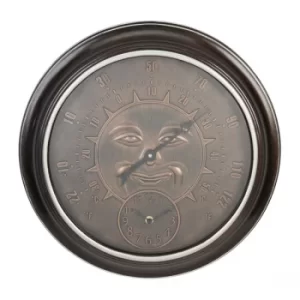 Image of Country Living Wall Clock & Thermometer
