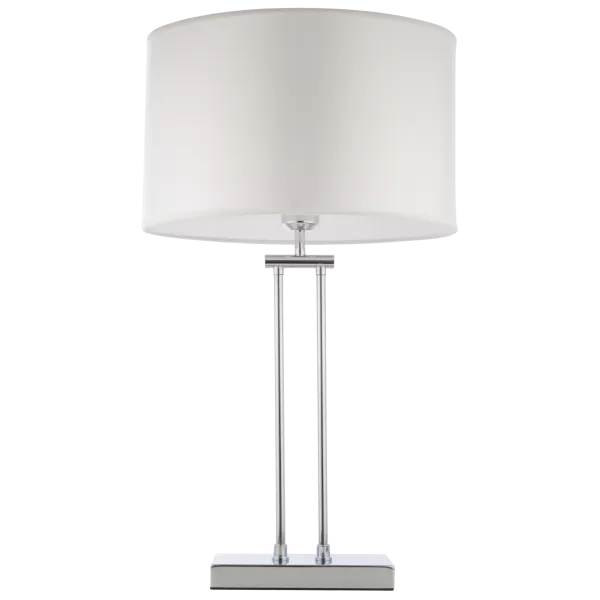 image of Athens Table Lamp With Round Shade Silver, E27