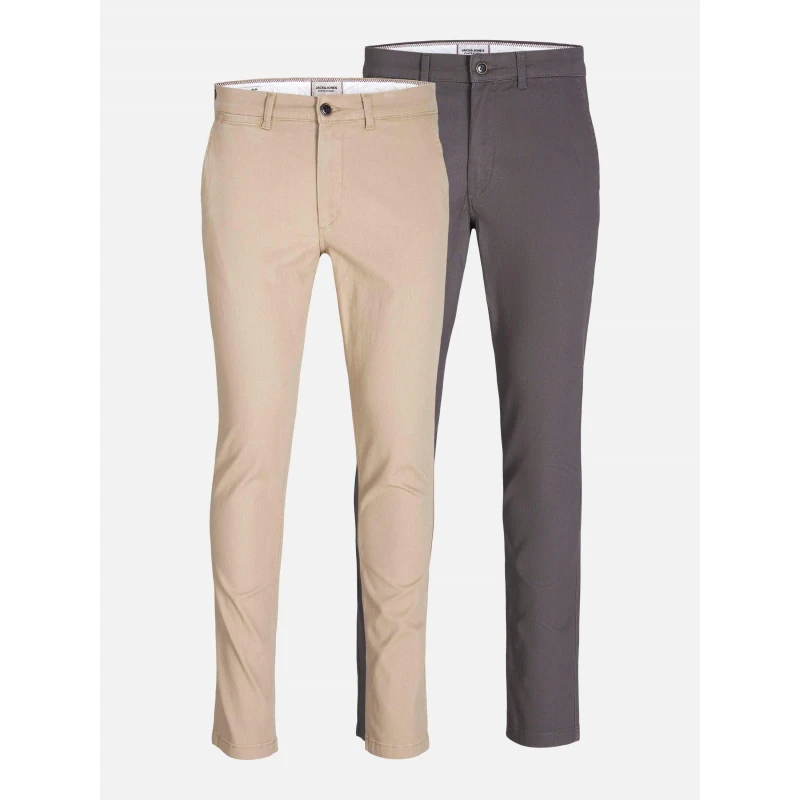 Image of Jack and Jones 2-Pack Marco Chino Trouser Mens Crockery male 36W R