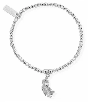 Image of ChloBo Womens Cute Charm Heart In Feather Bracelet Jewellery