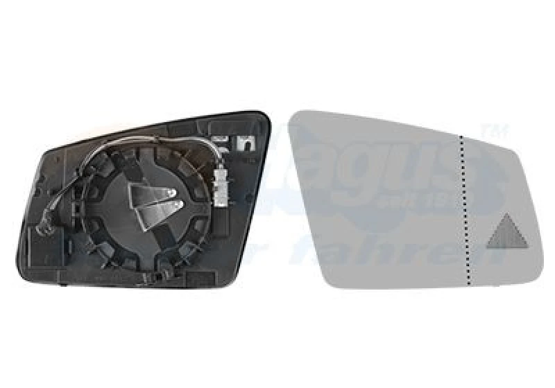Image of VAN WEZEL Wing mirror glass VAN WEZEL 3044836