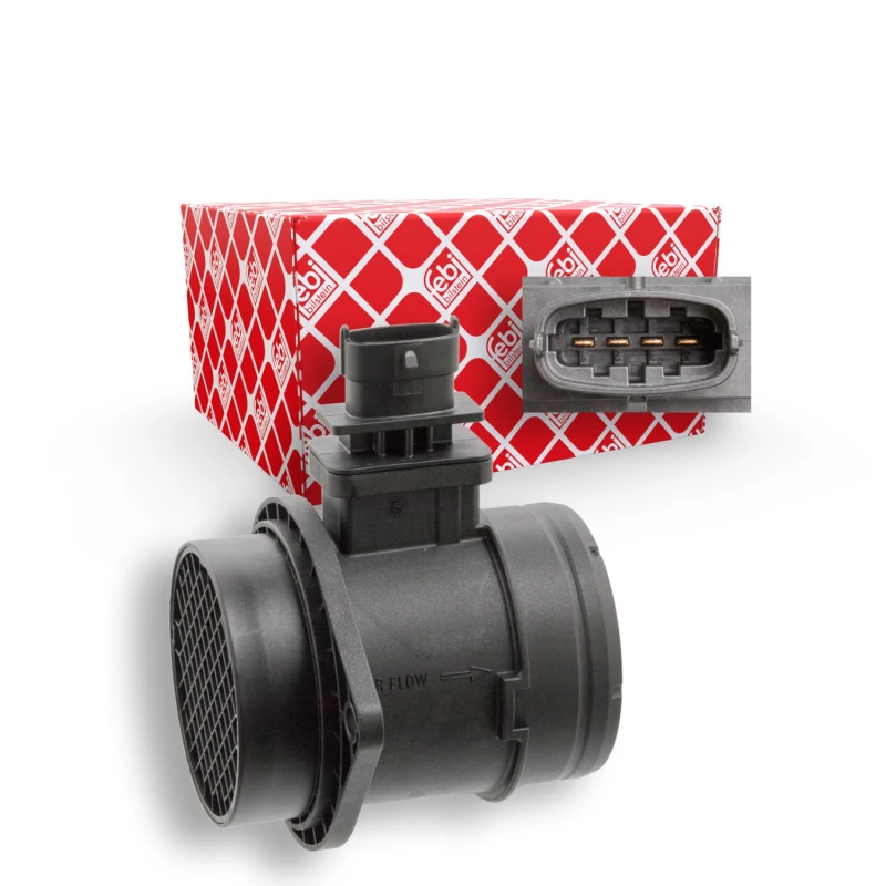 Image of FEBI BILSTEIN 104593 Mass air flow sensor with housing Air Mass Sensor (3926)